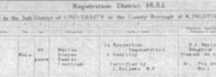 The Importance of Death Certificates in Family History